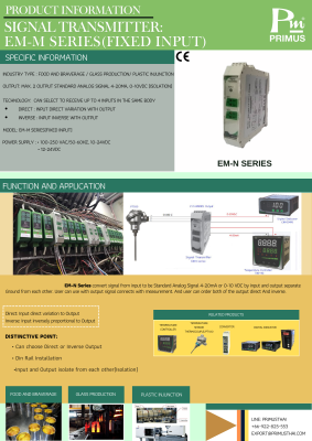 Bộ chuyển tín hiệu nhiệt độ-EM-07N-Primus